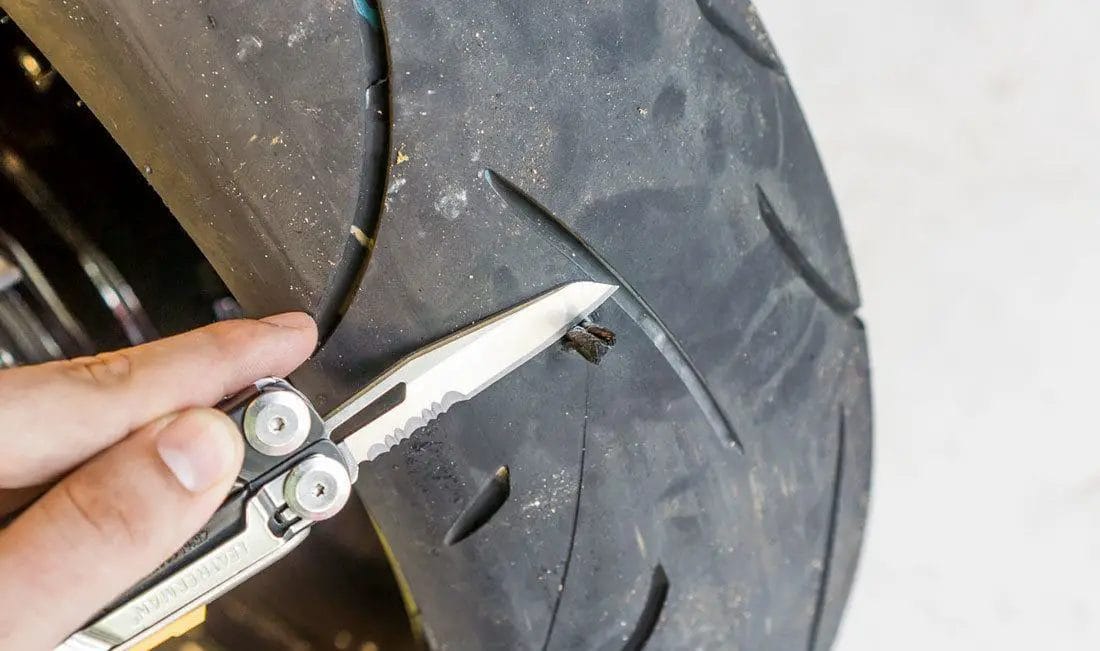 How to Plug a Tire without a Tire Plug Kit