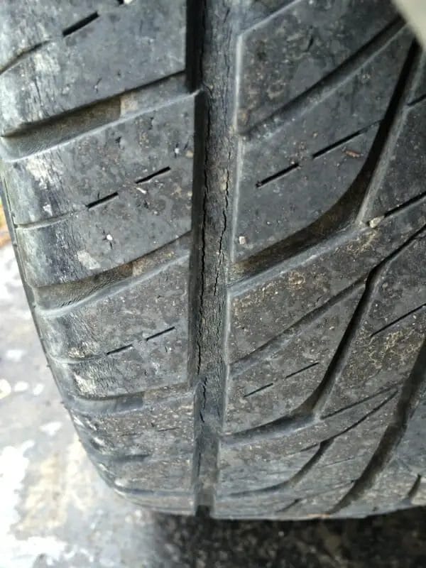 Tires Cracking Between Treads