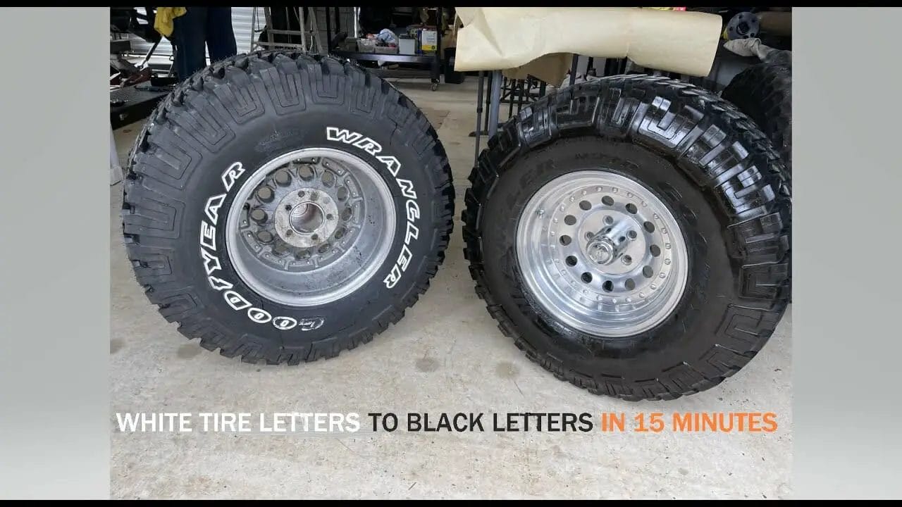 How To Remove White Letters On Tires