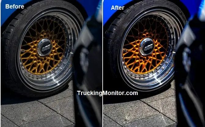 how to make car tires shiny