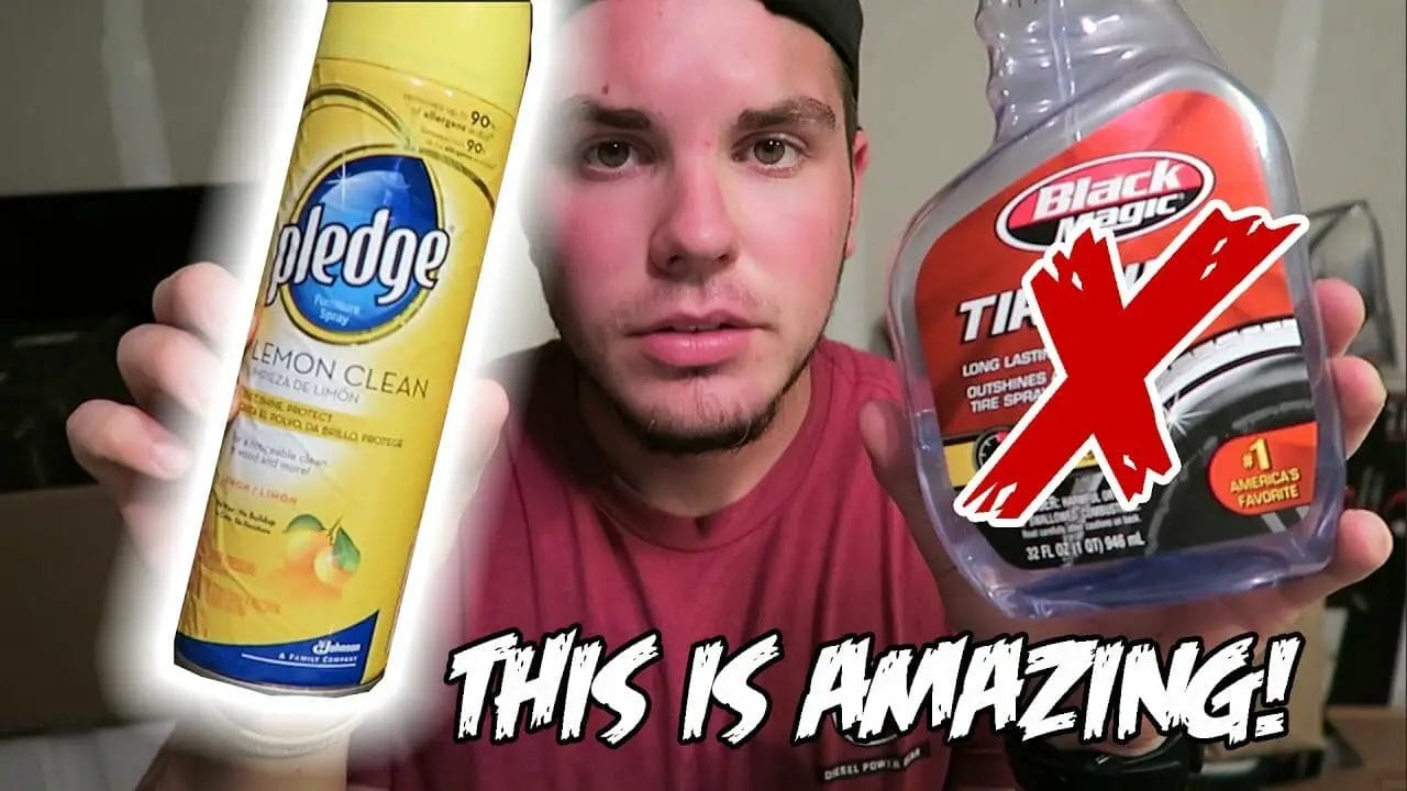 How To Shine Tires With Household Items