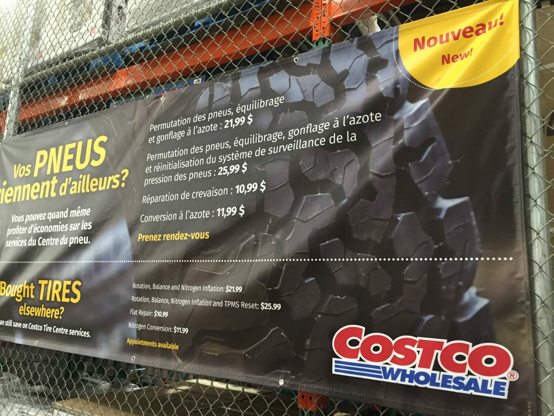 How Much Does Costco Charge To Change Tires