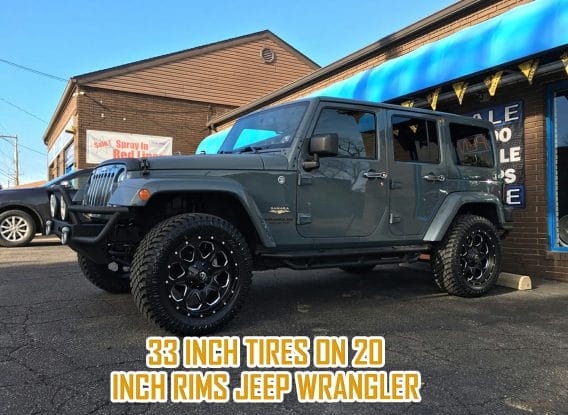 33 inch tires on 20 inch rims jeep wrangler